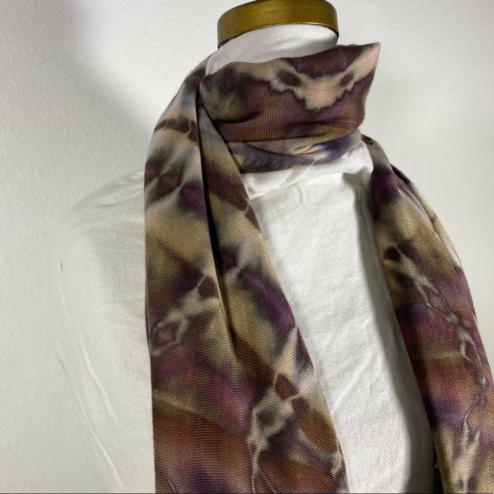Brightly Twisted tye dye scarf